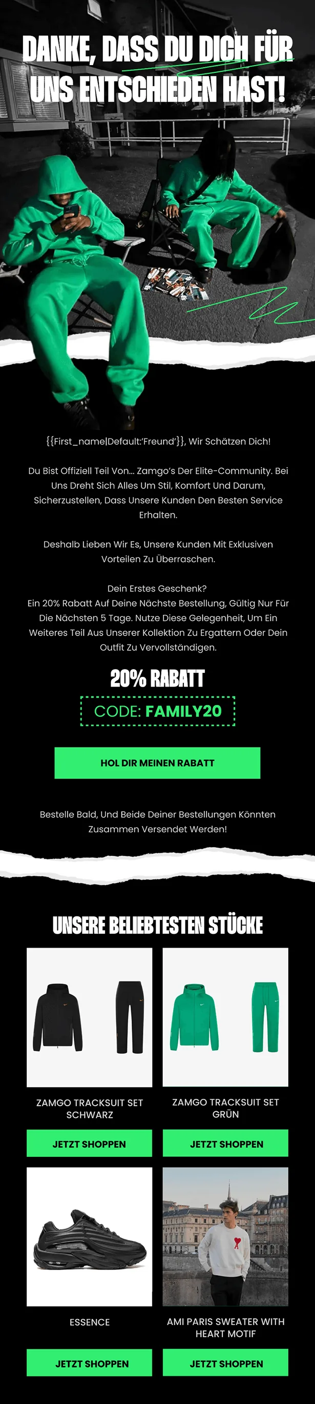 Professional email marketing design for product promotion